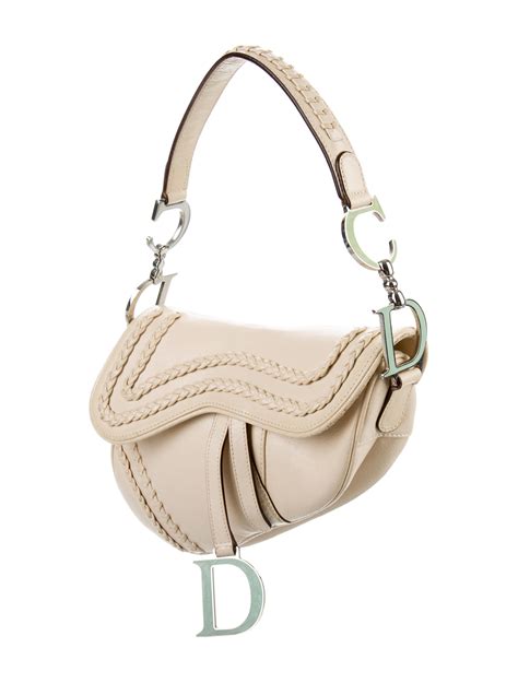 dior saddle cream|authentic christian Dior saddle bag.